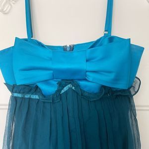 Vintage Y2K Betsy’s Johnson Spaghetti Strap Bow Dress